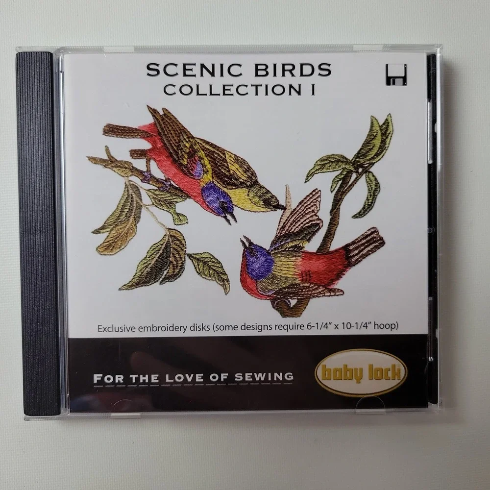Baby Lock Scenic Birds Collection I Embroidery Disks BLDP-P01 Disks 1 & 2